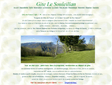 Tablet Screenshot of gite-le-souleillan.com